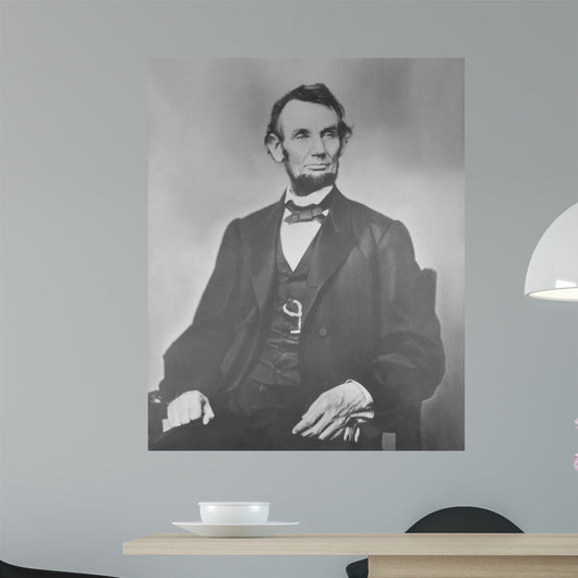 Portrait President Abraham Lincoln Wall Decal Design 2