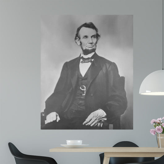 Portrait President Abraham Lincoln Wall Decal Design 2