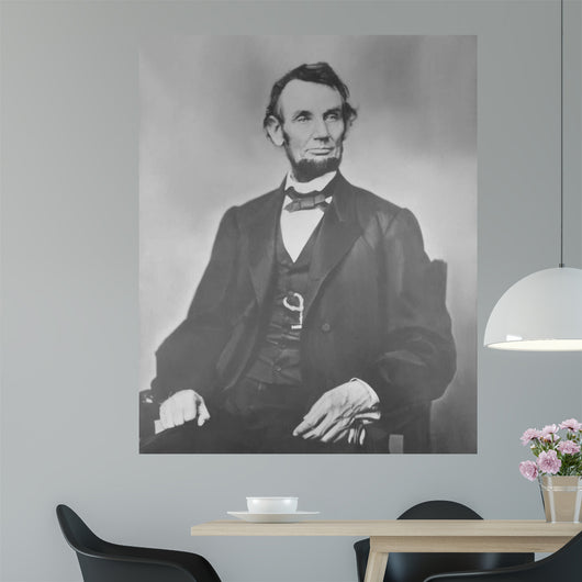 Portrait President Abraham Lincoln Wall Decal Design 2