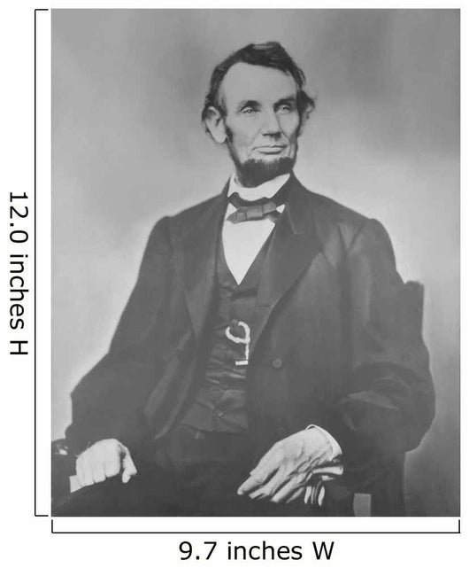 Portrait President Abraham Lincoln Wall Decal Design 2