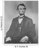 Portrait President Abraham Lincoln Wall Decal Design 2