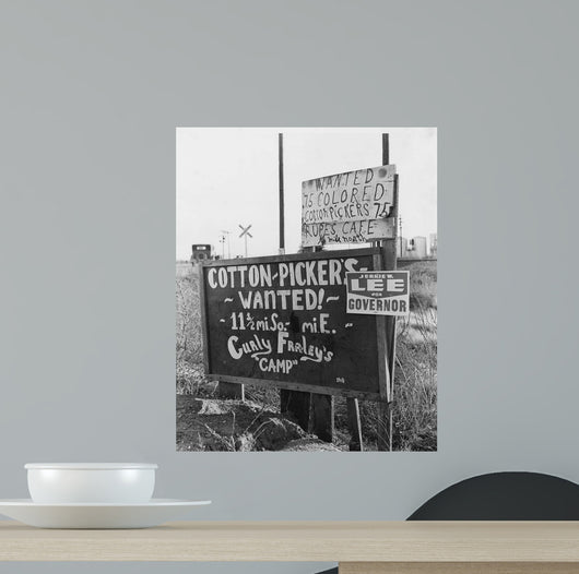 Cotton Picker Signs Highway Wall Decal