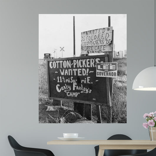 Cotton Picker Signs Highway Wall Decal