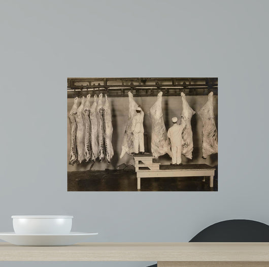 Inspection Animal Carcasses 1910 Wall Decal