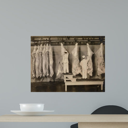 Inspection Animal Carcasses 1910 Wall Decal