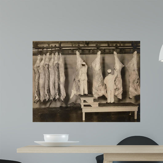 Inspection Animal Carcasses 1910 Wall Decal