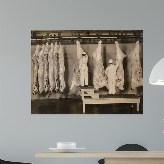 Inspection Animal Carcasses 1910 Wall Decal
