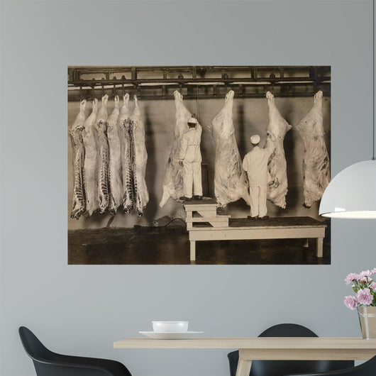 Inspection Animal Carcasses 1910 Wall Decal