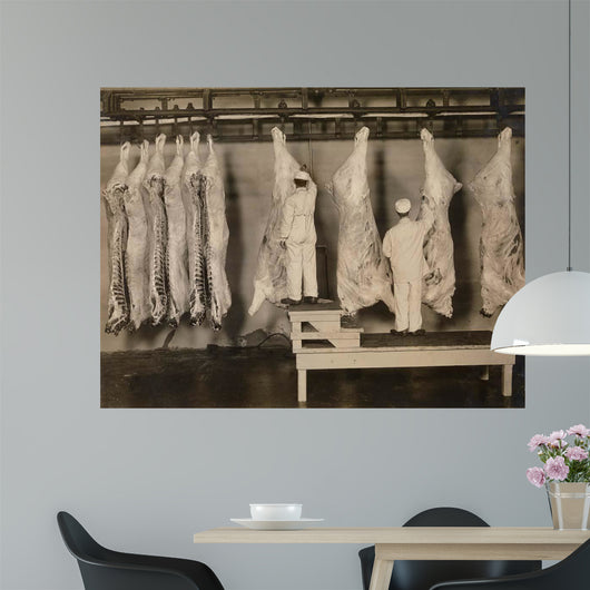 Inspection Animal Carcasses 1910 Wall Decal