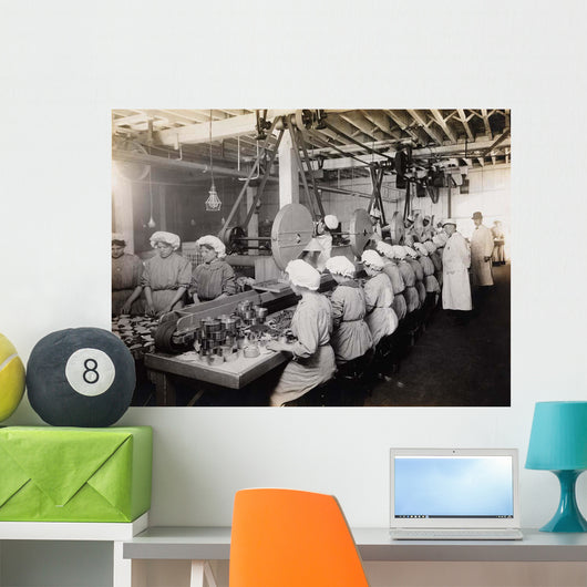 Workers Packing Chipped Beef Wall Decal
