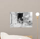 Elder Woman Knitting Farm Wall Decal