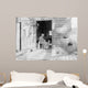 Elder Woman Knitting Farm Wall Decal