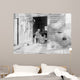 Elder Woman Knitting Farm Wall Decal