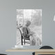 Elder Woman Cutting Fruit Wall Decal