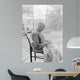 Elder Woman Cutting Fruit Wall Decal