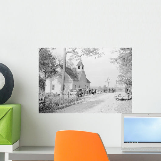 Congregation Leaving Service Country Wall Decal