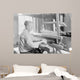 Woman Weaving Old-fashioned Jean Wall Decal