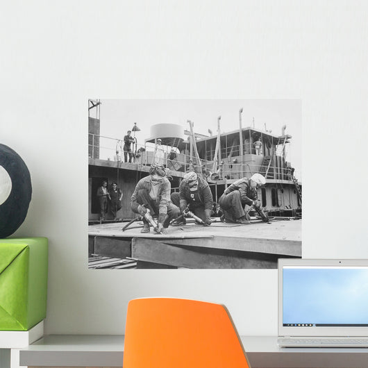 Three Women Chippers Working Wall Decal