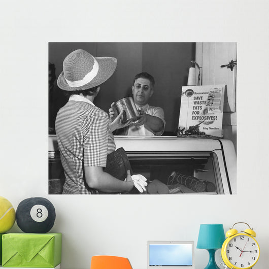 Woman Donates Her Cooking Wall Decal
