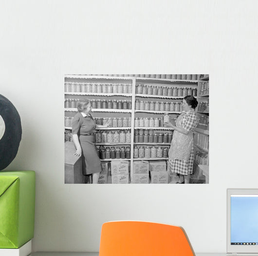 Two Women Standing Kitchen Wall Decal