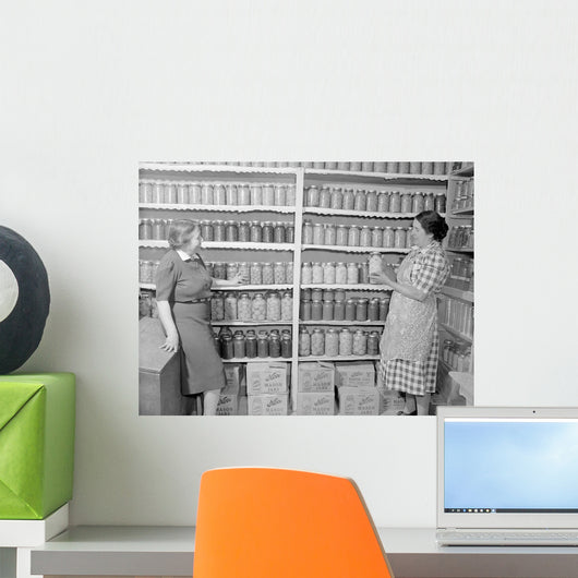 Two Women Standing Kitchen Wall Decal