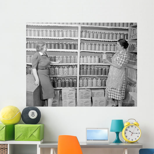 Two Women Standing Kitchen Wall Decal
