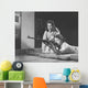 Girls Practice Marksmanship High Wall Decal