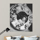 Woman Assembles Part Cowling Wall Decal