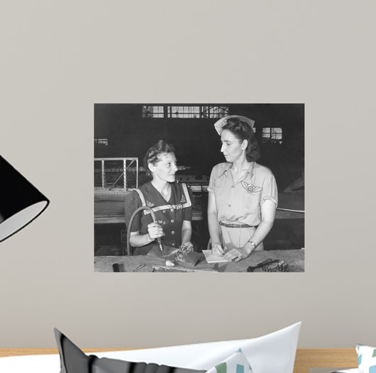 Women Working Assembly and Wall Decal