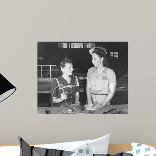 Women Working Assembly and Wall Decal