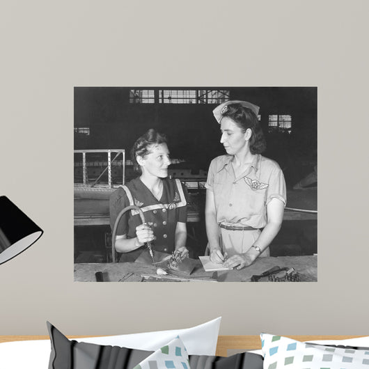 Women Working Assembly and Wall Decal