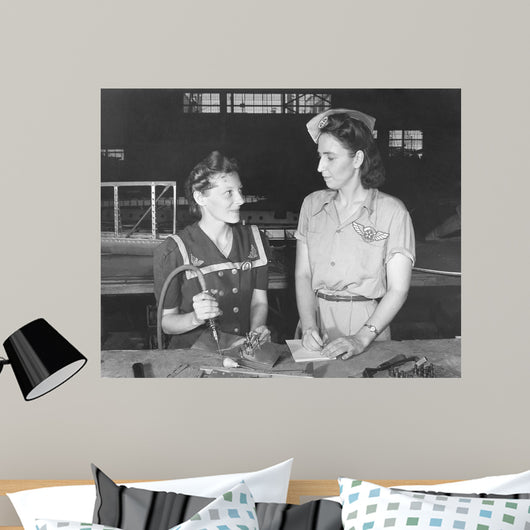 Women Working Assembly and Wall Decal
