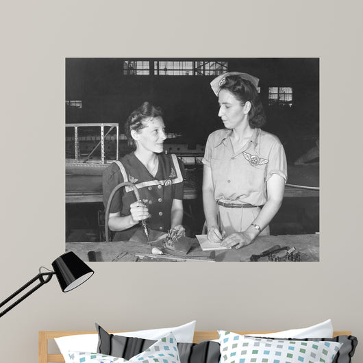 Women Working Assembly and Wall Decal