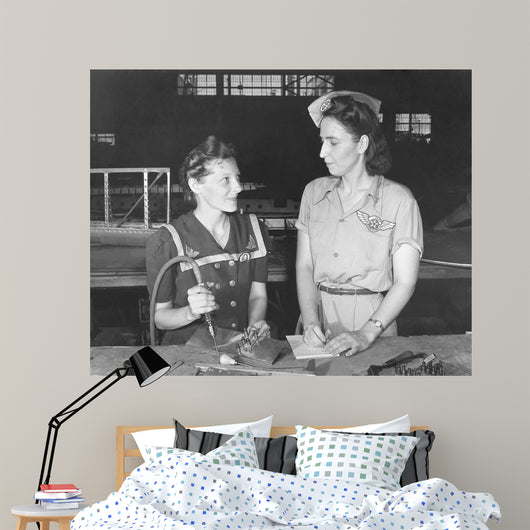 Women Working Assembly and Wall Decal