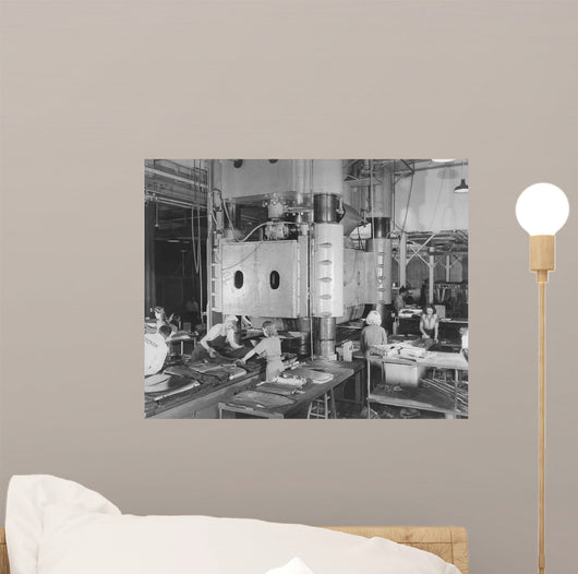 Women Working Heavy Machinery Wall Decal