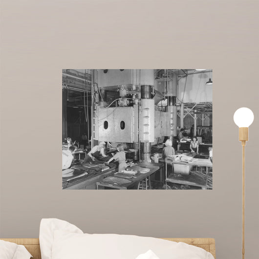 Women Working Heavy Machinery Wall Decal