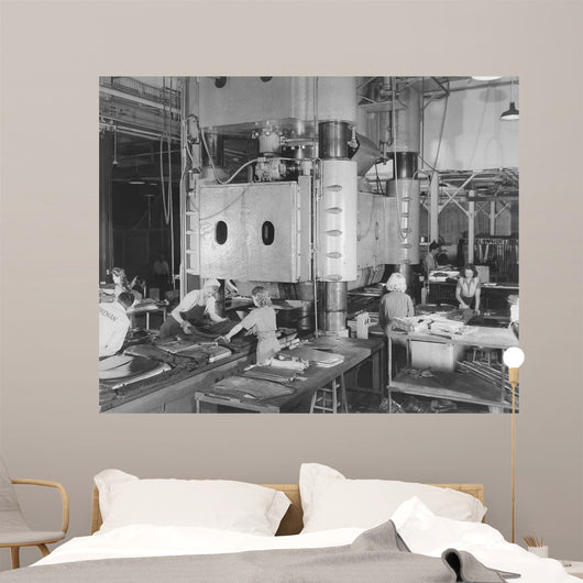 Women Working Heavy Machinery Wall Decal