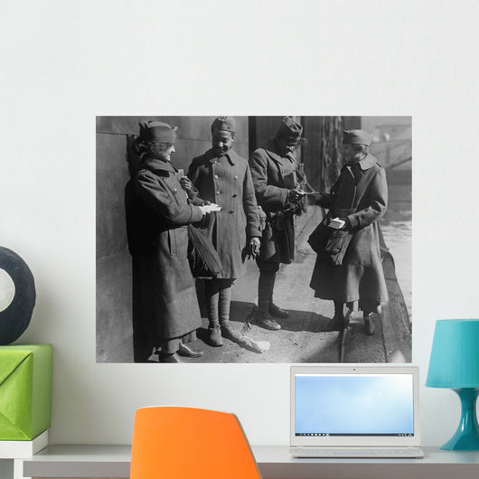 Salvation Army Lassies Giving Wall Decal