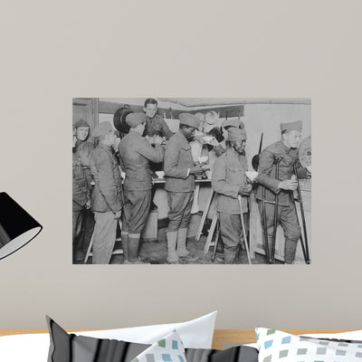 American Soldiers Getting Their Wall Decal shown on a wall