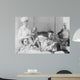 Wounded Soldiers Knitting under Wall Decal