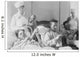 Wounded Soldiers Knitting under Wall Decal
