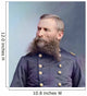 Civil War Portrait General Wall Decal Design 3
