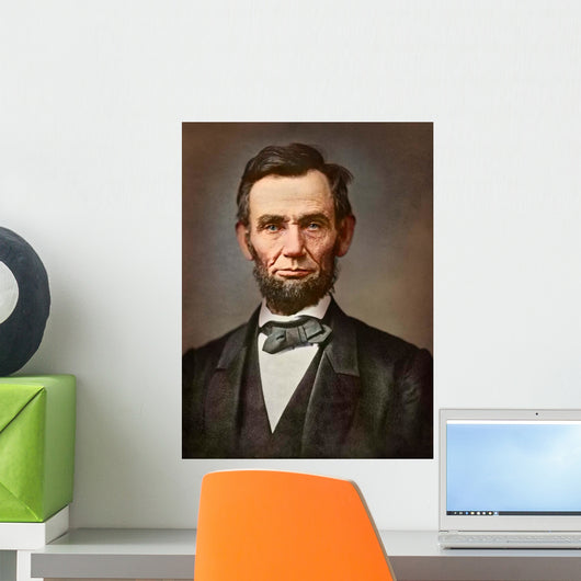 Vintage Portrait President Abraham Wall Decal