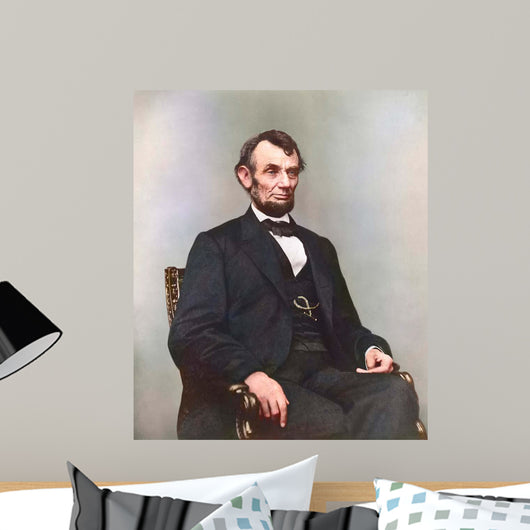 Painting President Abraham Lincoln Wall Decal