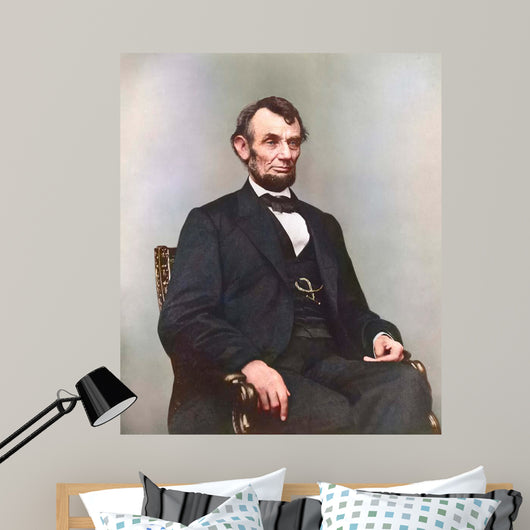 Painting President Abraham Lincoln Wall Decal