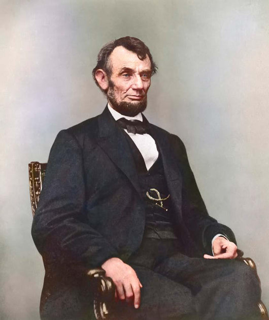Painting President Abraham Lincoln Wall Decal