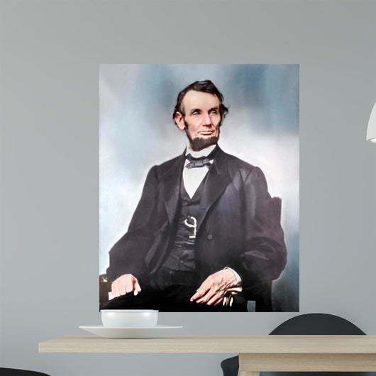 Portrait President Abraham Lincoln Wall Decal Design 1