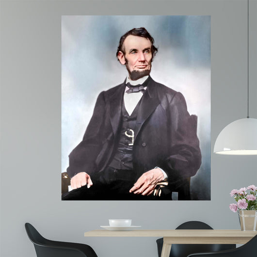 Portrait President Abraham Lincoln Wall Decal Design 1