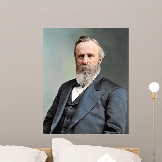 Vintage Portrait President Rutherford Wall Decal