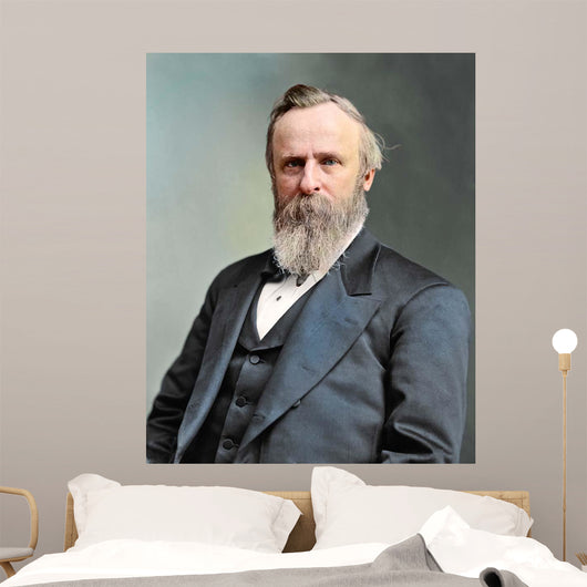 Vintage Portrait President Rutherford Wall Decal
